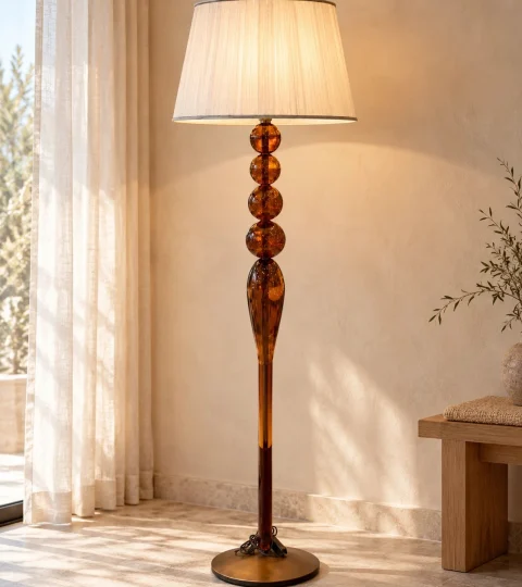 Glass Floor Lamp